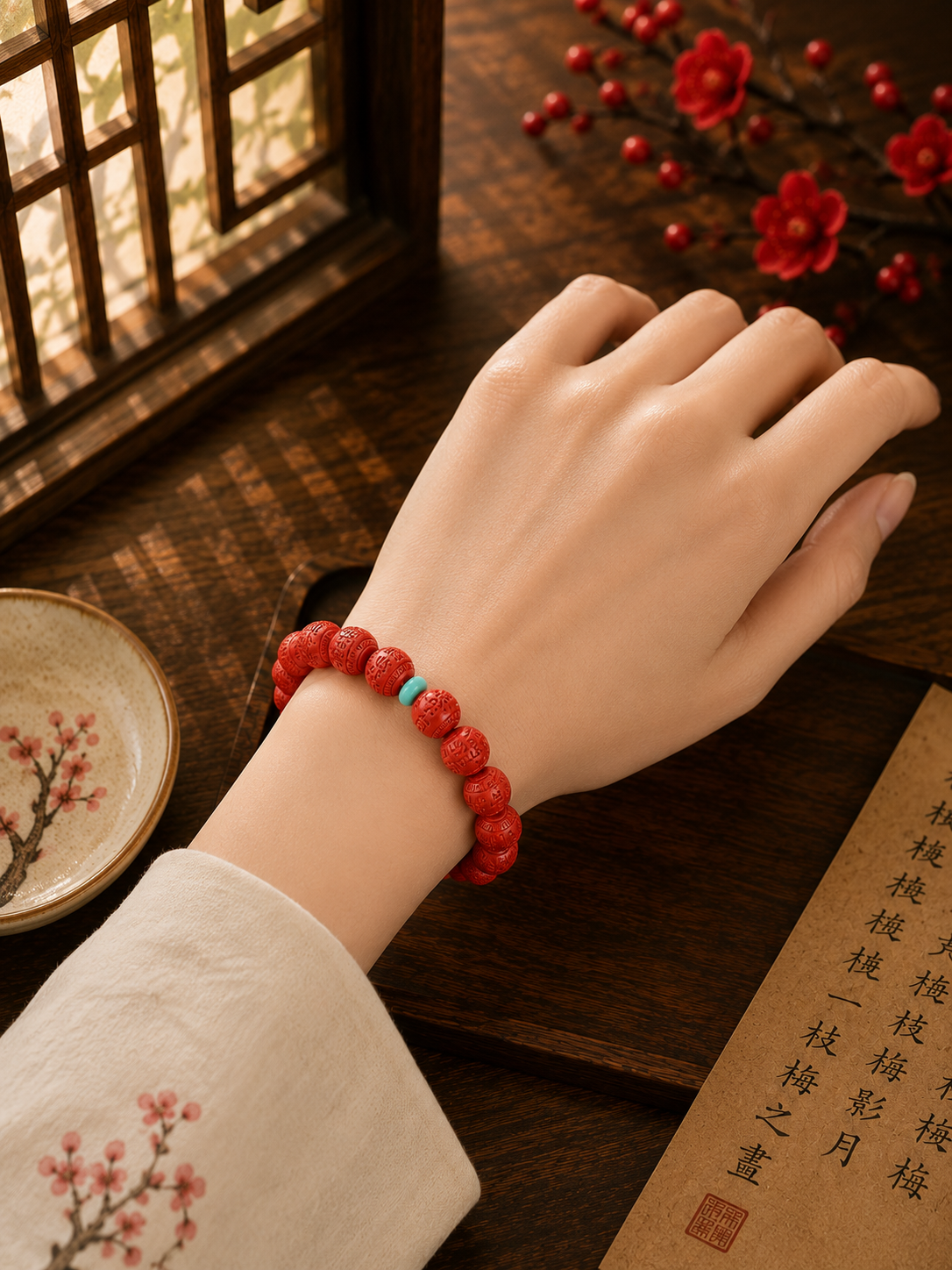 Achieve more Cinnabar Bracelet