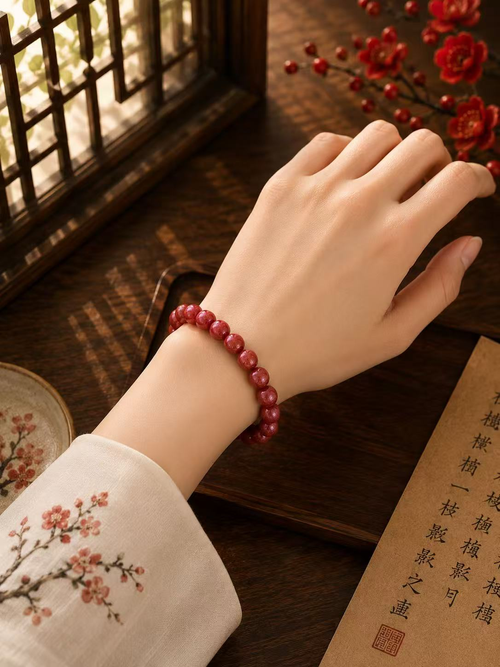 Circle of harmony Cinnabar Bracelet