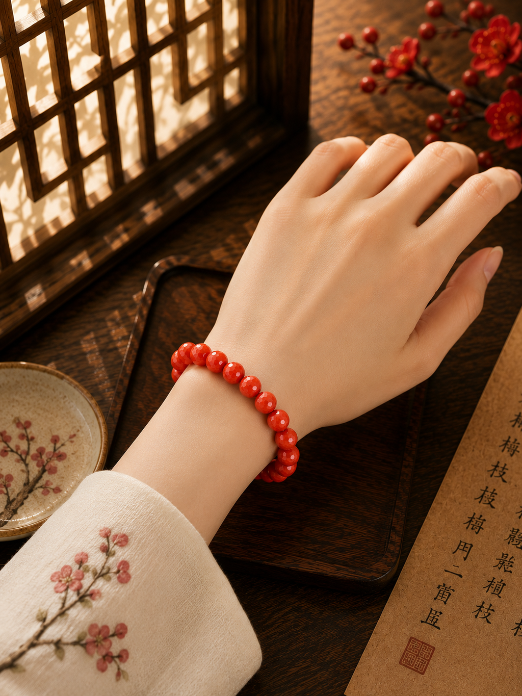 Love finds you Cinnabar Bracelet