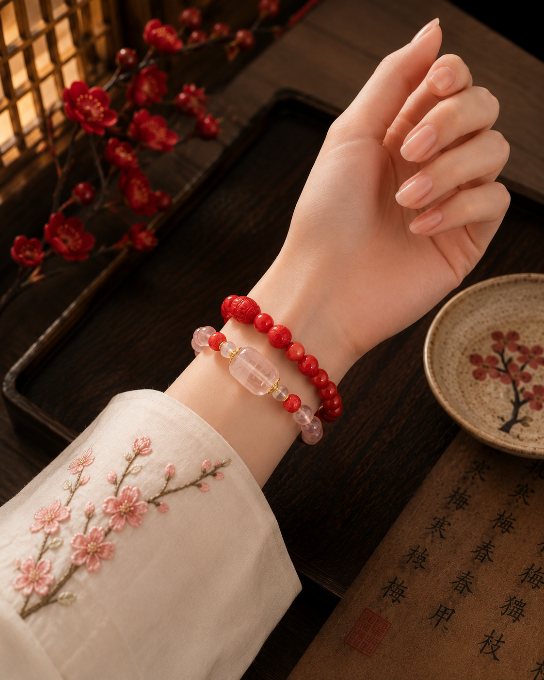 Inner Serenity Cinnabar Bracelet