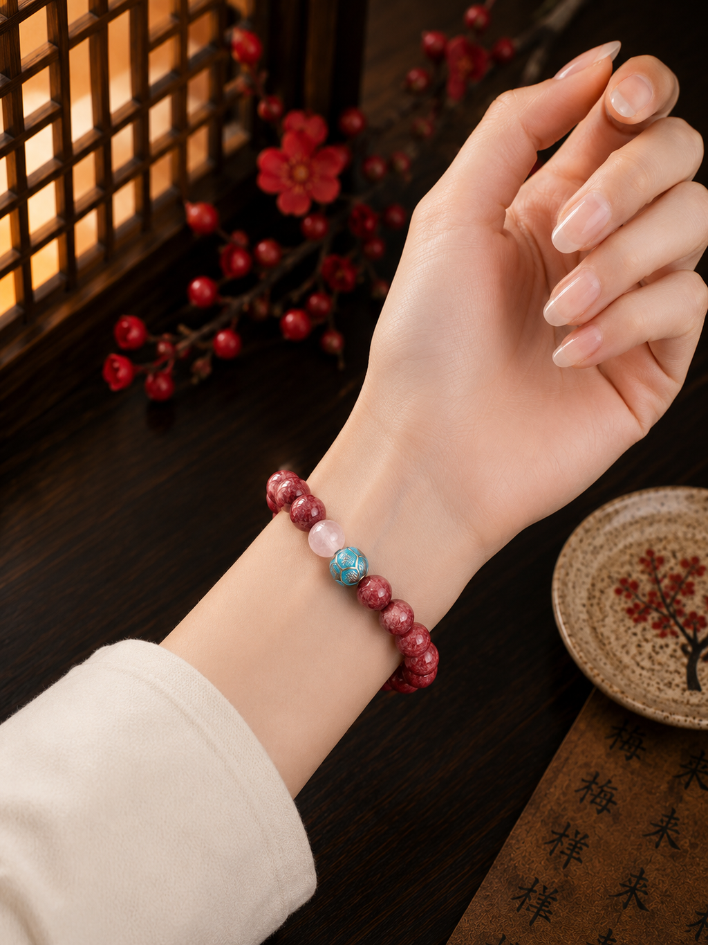 Prosper in Progress cinnabar Bracelet
