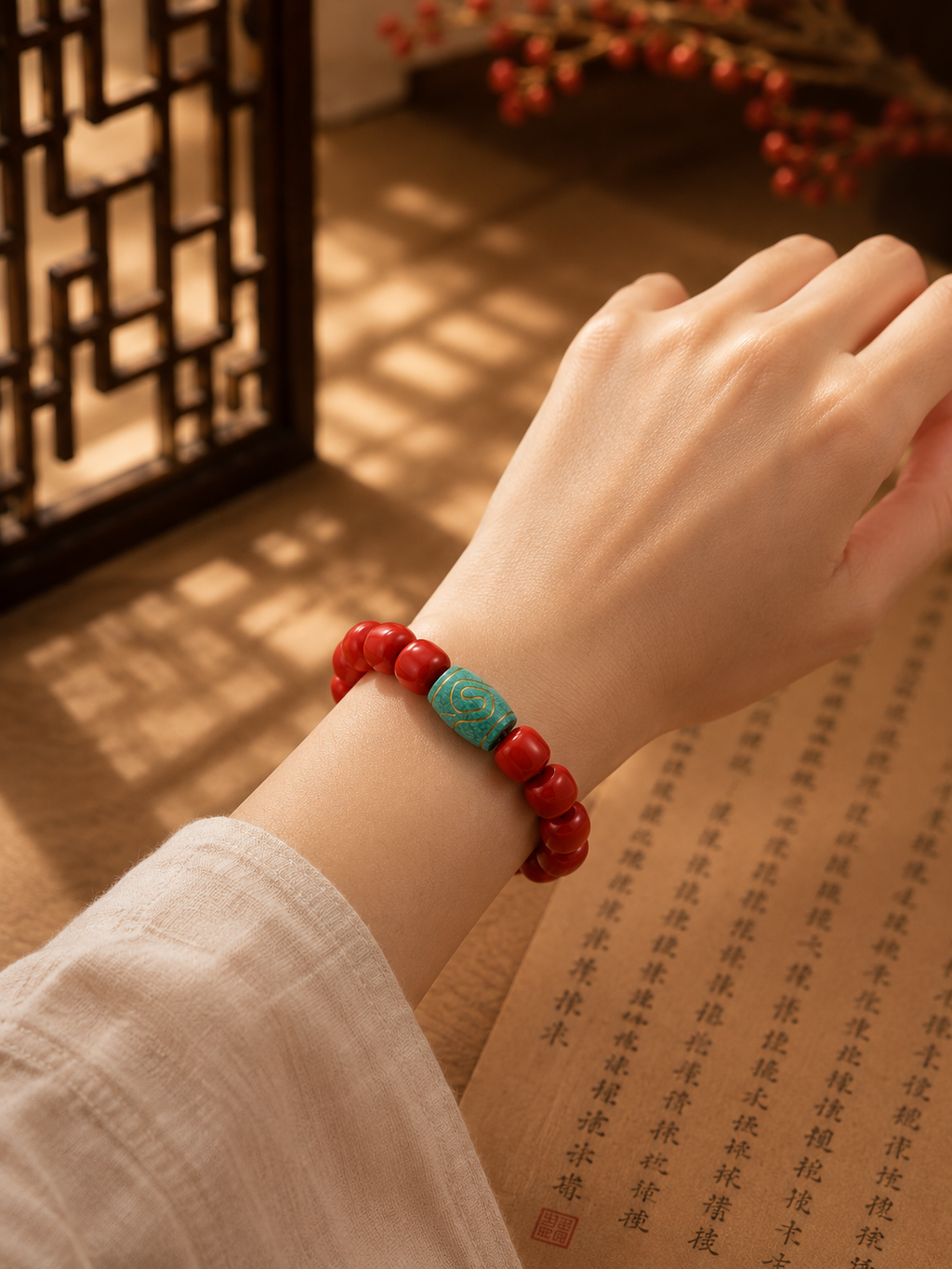 Everlasting Fortune·Cinnabar Bracelet