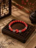 Moonlit Serenity” Cinnabar Bracelet