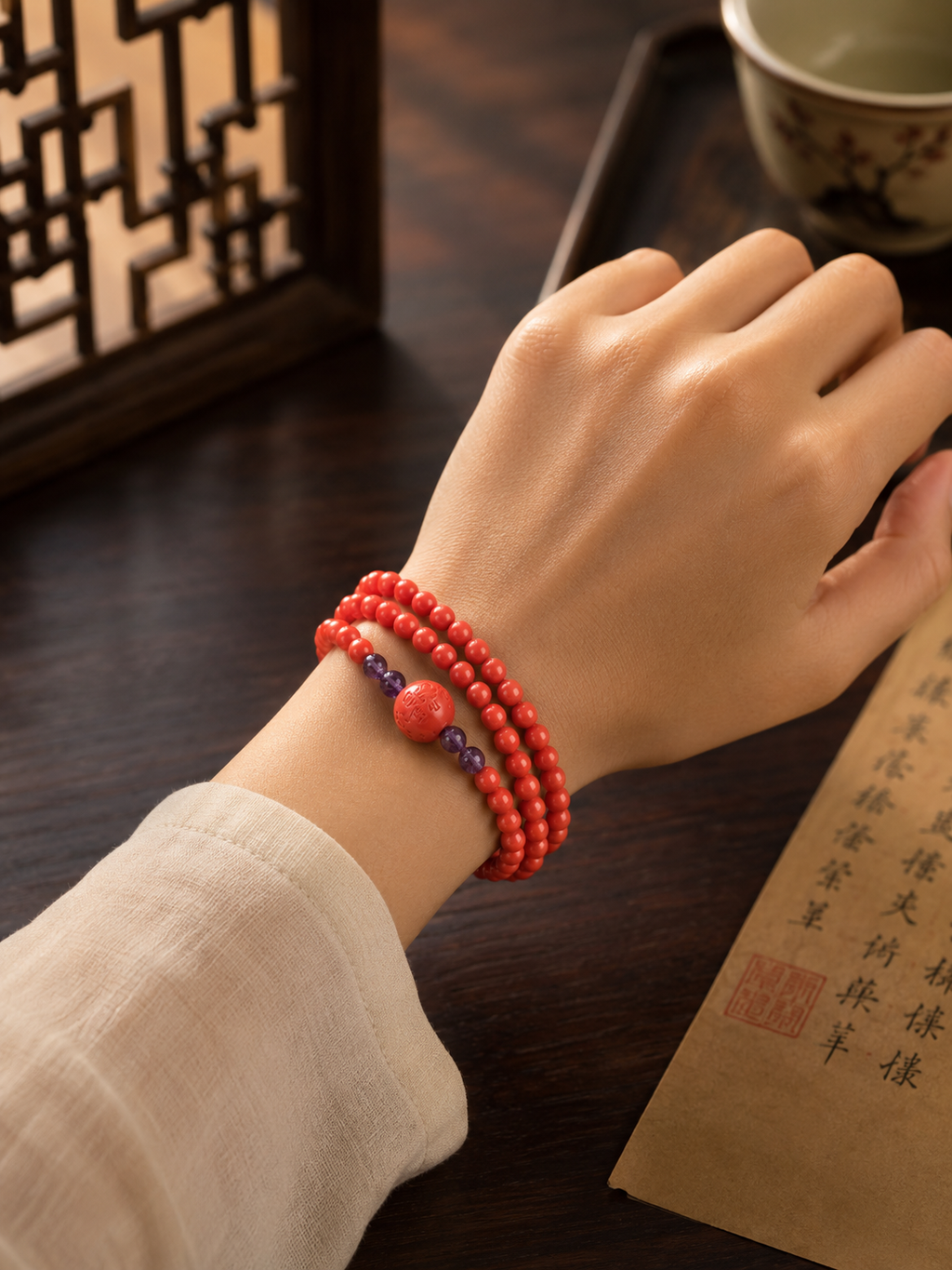 Ever Together cinnabar Bracelet