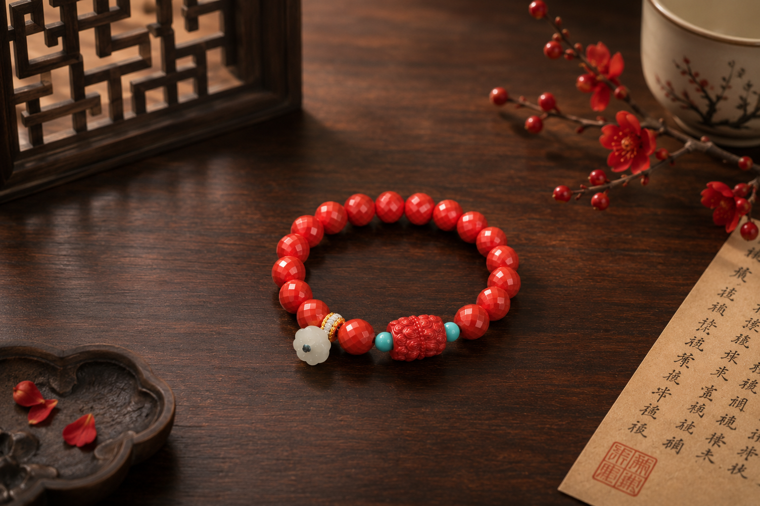 Vital Bloom cinnabar Bracelet