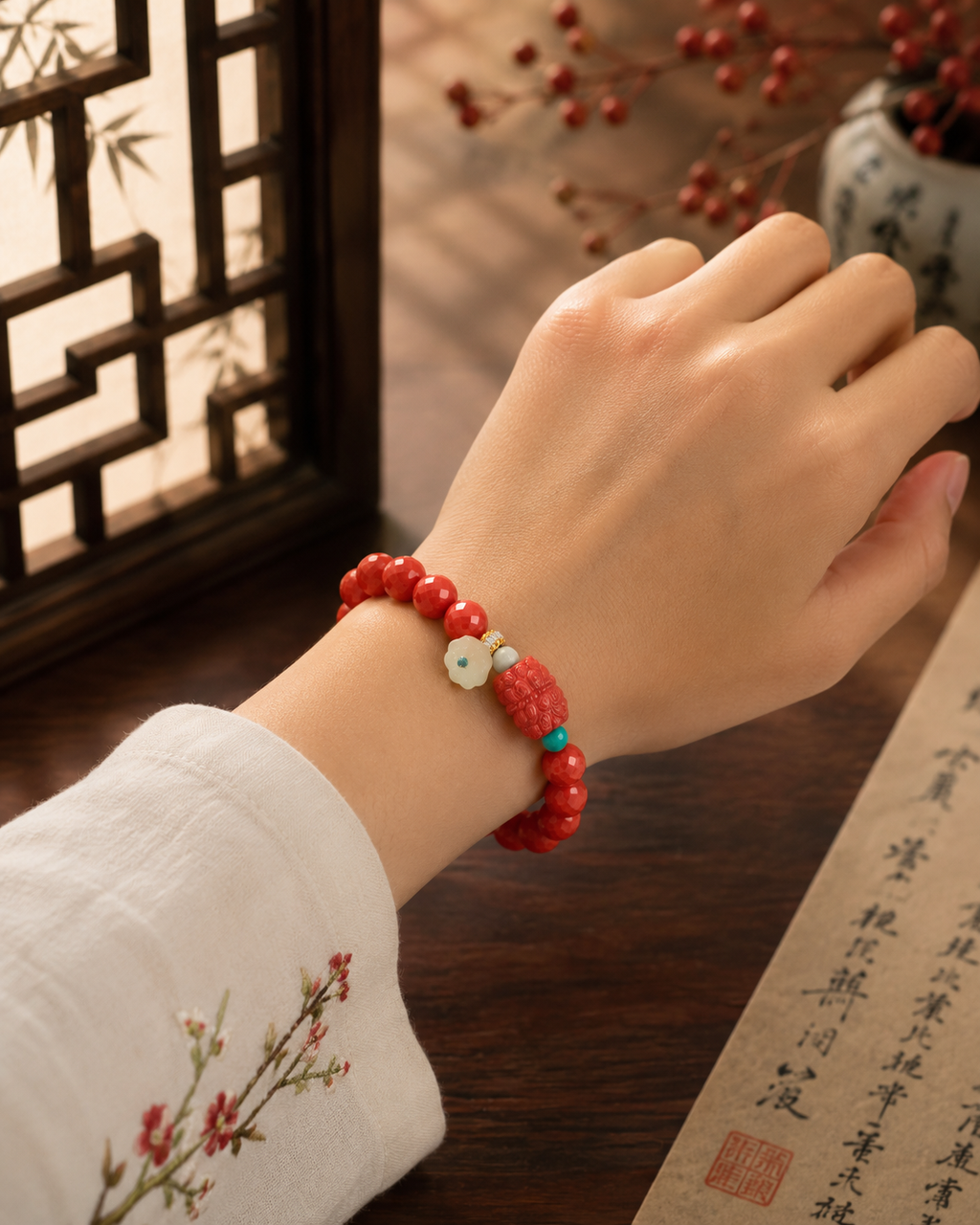 Vital Bloom cinnabar Bracelet